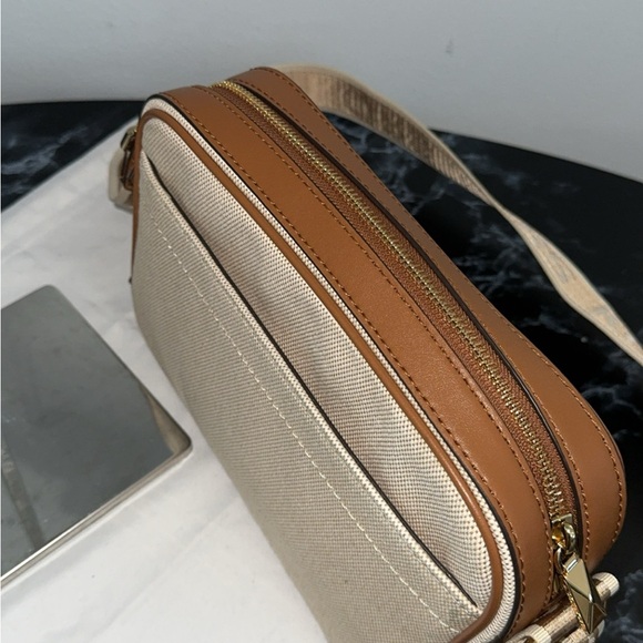 MICHAEL MICHAEL KORS Maeve logo-strap canvas and leather crossbody bag AUTHENTIC - Picture 14 of 15